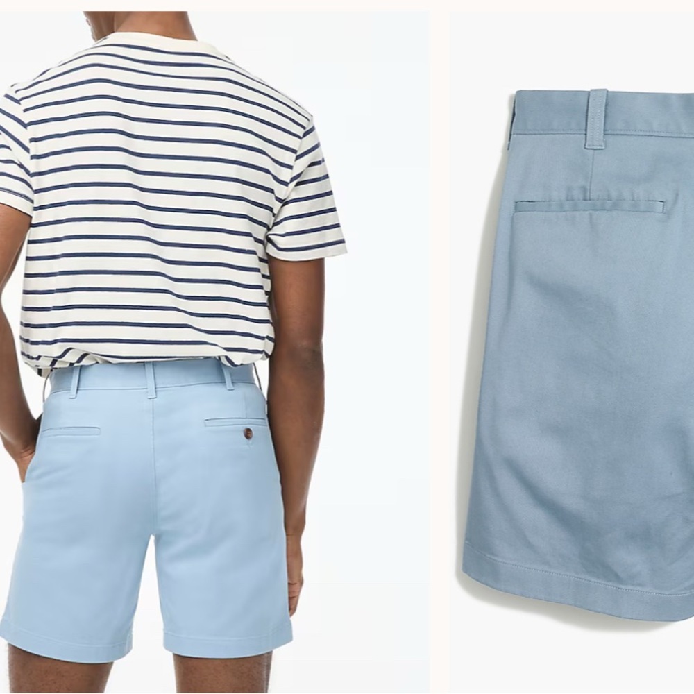J. Crew Sky Blue Flat Front Shorts